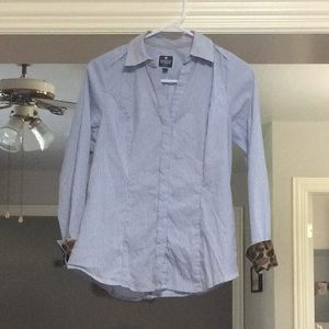 Blue Pin-Striped Button Down